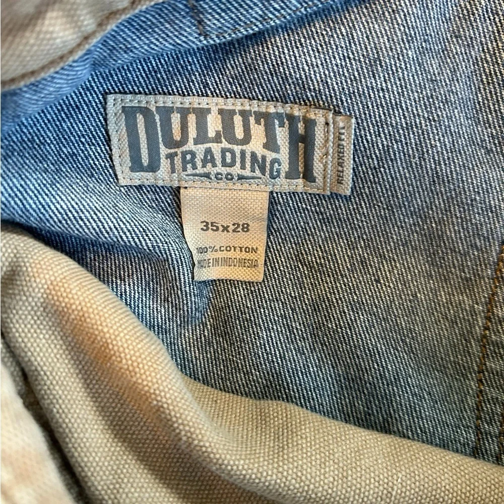 Duluth Trading Co Mens Ballroom  Relaxed Fit Denim Blue Jeans Waist 33 Inseam 28